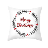 Cartoon Christmas Pillow Cover Home Office Sofa Cushion Pillowcase Home Furnishings