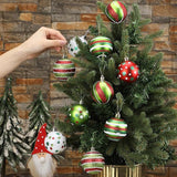 New hand-painted electroplated plastic Christmas ball set, Christmas tree pendant, shopping mall holiday decoration