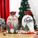 Christmas Decoration Printed Bundle Pocket Cute Forester Gift Bag Christmas Apple Bag Christmas Gift Bag