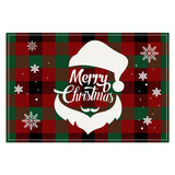 Santa Claus letter printed table mat Christmas restaurant white linen table mat living room dining table