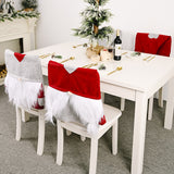 Christmas Decorations Love Forest Elderly Chair Cover Creative Faceless Doll Chair Cover Non woven Chair Cover