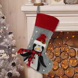 Holiday Socks Creative Cartoon Old Man Snowman Elk Decoration Gift Bag Christmas Home Decoration