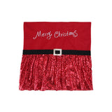 Christmas party supplies, gift backrests, sequin fabric chair covers, Christmas home furnishings
