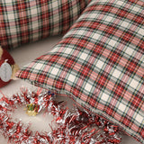 Christmas Grid Pillow Cover Bedhead Bed Bedside Sofa Living Room Cushion