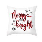 Cartoon Christmas Pillow Cover Home Office Sofa Cushion Pillowcase Home Furnishings