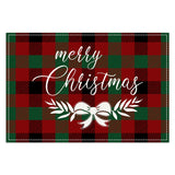 Santa Claus letter printed table mat Christmas restaurant white linen table mat living room dining table