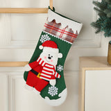 Christmas Day Decoration Cartoon Old Man Elk Snowman Window Decoration Cute Home Christmas Style Gift Bag Hanging Socks