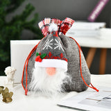 Christmas Faceless Doll Tote Bag Creative Christmas Apple Bag Candy Bag Christmas Gift Bundle Pocket