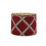 Christmas ribbon imitation linen ribbon decoration bow accessories snowflake Christmas ribbon in stock