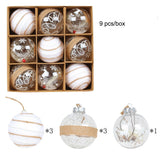 Christmas ball set, home painted ball decoration supplies, Christmas tree hanging ball ornaments