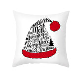 Cartoon Christmas Pillow Cover Home Office Sofa Cushion Pillowcase Home Furnishings