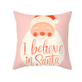 Cartoon Christmas Pillow Cover Home Office Sofa Cushion Pillowcase Home Furnishings