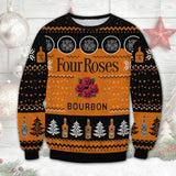 Four Roses Bourbon Christmas Ugly Sweater