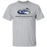Gray t-shirt with Grady-White Boats logo on a white background