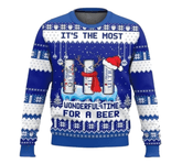 Michelob Ultra Christmas Wonderfultime For a Beer Ugly Sweater
