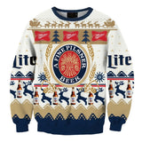Miller Lite Christmas Ugly Sweater