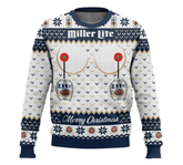 Miller Lite Merry Christmas Ugly Sweater