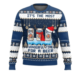 Miller Lite Wonderful Time For a Beer Ugly Sweater
