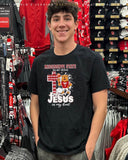 Mississippi State in my veins Jesus in my heart mascot cross shirt