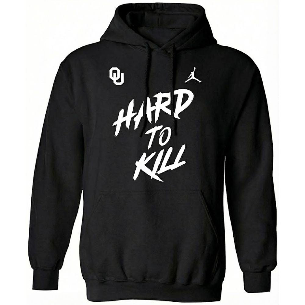 Black Oklahoma Hard To Kill Sooner Hoodie