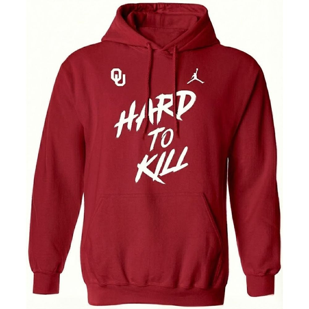 Crimson Red Oklahoma Hard To Kill Sooner Hoodie