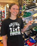Peanuts x NBA San Antonio Spurs forever not just when we win shirt
