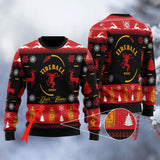 Personalized Fireball Black Ugly Sweater