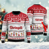 Personalized Rheingold Christmas Ugly Sweater