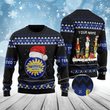 Personalized Twisted Tea Bottle Santa Ugly Sweater