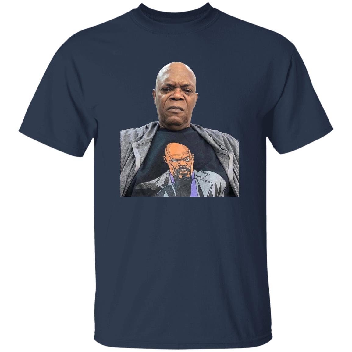 Samuel L. Jackson Wearing A Shirt Of Himself Shirt