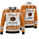 Personalized Tito's Handmade Vodka Ugly Sweater