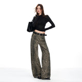 Autumn Streetwear Casual Slimming Low Waist Loose Wide Leg Pants