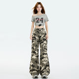 Camouflage Cargo Pants for Women with Multiple Pockets