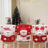 Christmas decorations, holiday home decor, chair covers, chair back covers, stool covers, Christmas chair covers