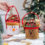 Christmas decorations, cartoon tote bags, gift bags, Christmas gift bags, children's candy bags, apple bags