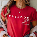 Unisex Red Freedom Shirt | Charlie Kirk Red Shirt | We Wear Red
