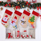 Christmas Decorations Cartoon Christmas Socks Creative Elk Santa Claus Christmas Gift Socks Gift Bag