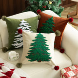 Christmas Pillow Set Christmas Tree Pillow Ins Style Embroidered American Sofa Pillow