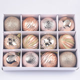 Christmas supplies, gifts, decorative balls, 6cm, 12 boxes, painted alien Christmas balls