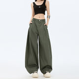 Women's Pants Workwear Trousers for Women Loose High Waist Yamamoto Wide Leg Scissors Pants