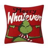 Grinch Christmas Pillow Cover Amazon Home Christmas Decoration Cushion Sofa Pillowcase
