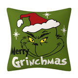 Grinch Christmas Pillow Cover Amazon Home Christmas Decoration Cushion Sofa Pillowcase