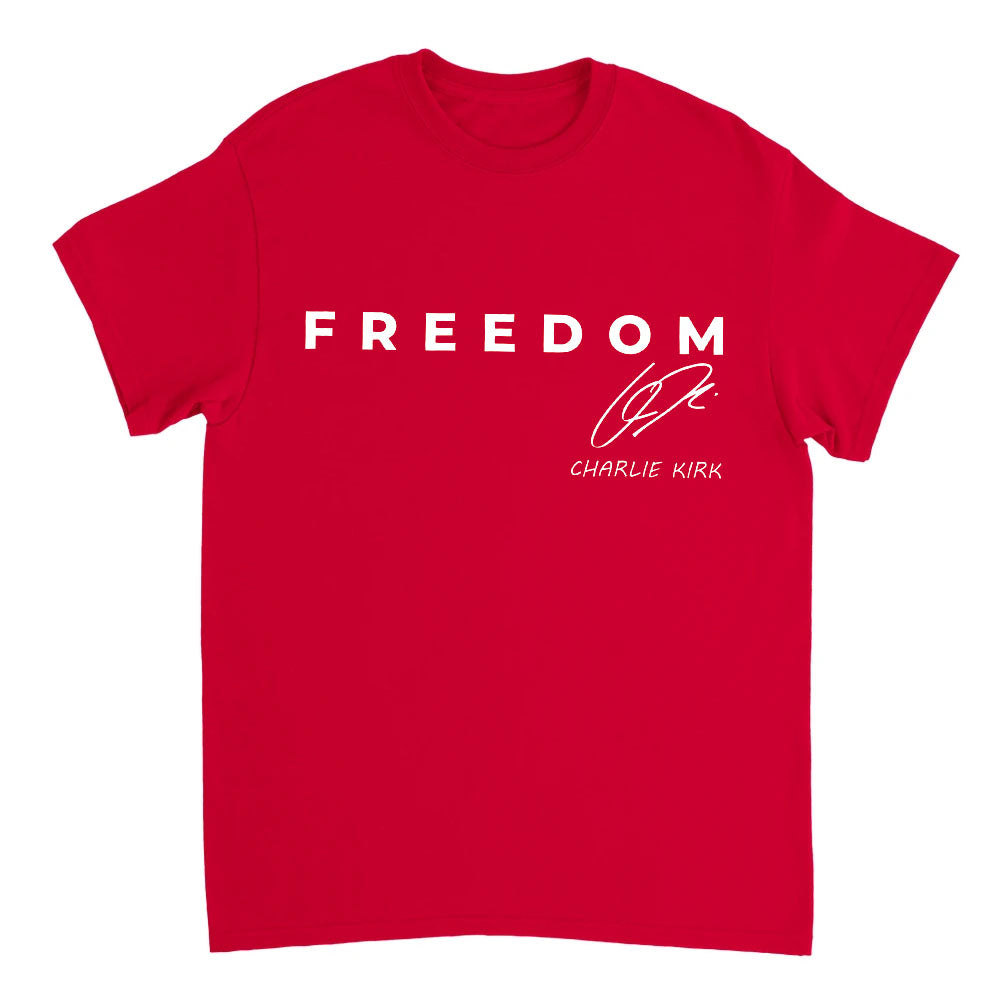 Unisex Red Freedom Shirt | Charlie Kirk Red Shirt | We Wear Red