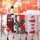 Christmas decorations, checkered tablecloth, table flag, creative English red and black checkered tablecloth, placemat, restaurant decoration supplies