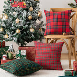 Nordic ins Christmas pillowcase plaid cushion cover living room sofa decorative pillowcase