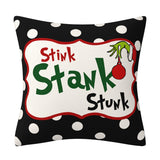 Grinch Christmas Pillow Cover Amazon Home Christmas Decoration Cushion Sofa Pillowcase