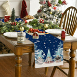 Dwarf Christmas Table Flag Living Room Festival Tablecloth Home Cabinet Decoration Tablecloth Mat Tea Flag