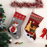 Christmas Socks Gift Bag Santa Claus Decorative Candy Gift Bag Santa Claus Socks Decorative Gift Bag