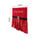 Christmas party supplies, gift backrests, sequin fabric chair covers, Christmas home furnishings