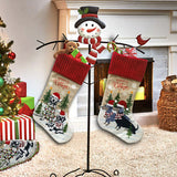 Christmas Socks Decorations Pet Christmas Fireplace Christmas Tree Pendant Gift Bag Socks
